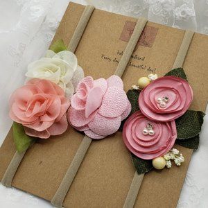 3 Piece Little Girl Baby Headband Infant Toddler hair accessories